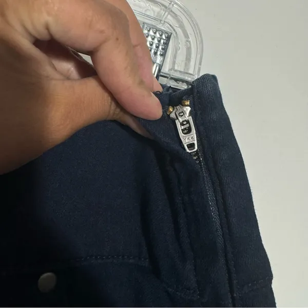 Spanx High Rise Side Zip Alexia‎ StretchSkinny Jeans Indigo Large Minimalist - Image 9