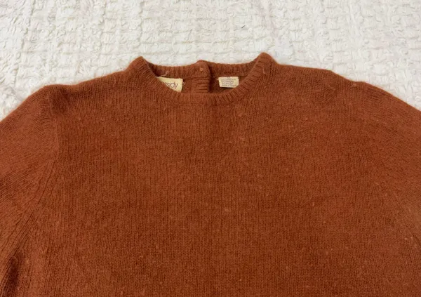 Cassidy Sweater Lambwool Angora Short Sleeve Brown Sz M - Image 2