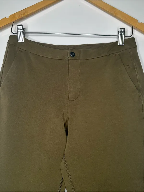 Lululemon Olive Green Slim Leg Career Performance Pants Size 6 - Image 3