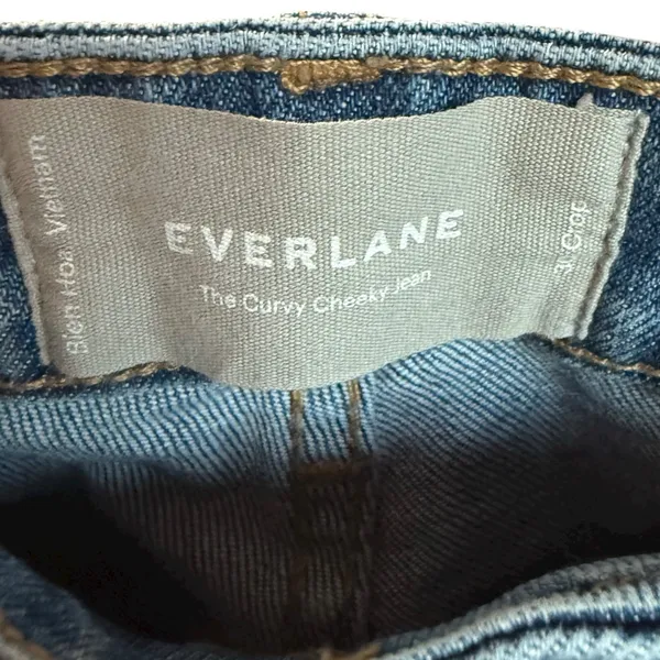 Everlane The Curvy Cheeky Raw Hem Crop‎ Jeans Sz 30 - Image 9