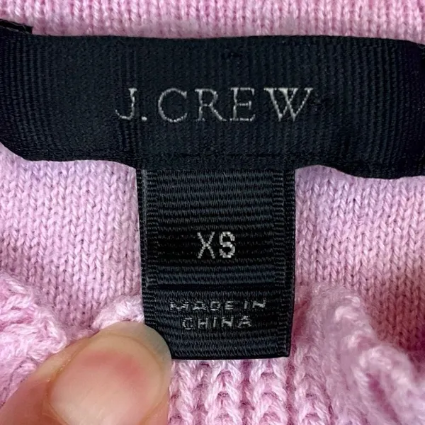 J. Crew Women’s Pink Ruffle Mock Turtleneck Sweater XS - Image 7
