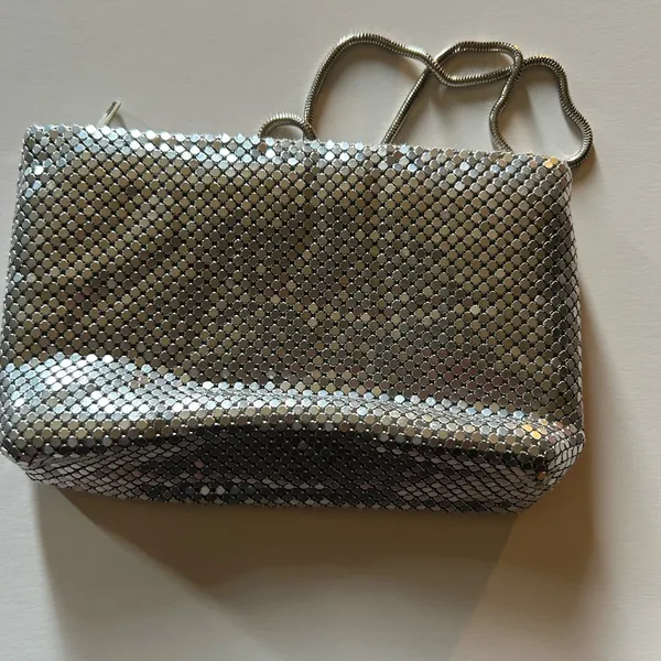Glamorous Silver Mesh Wristlet - Image 2