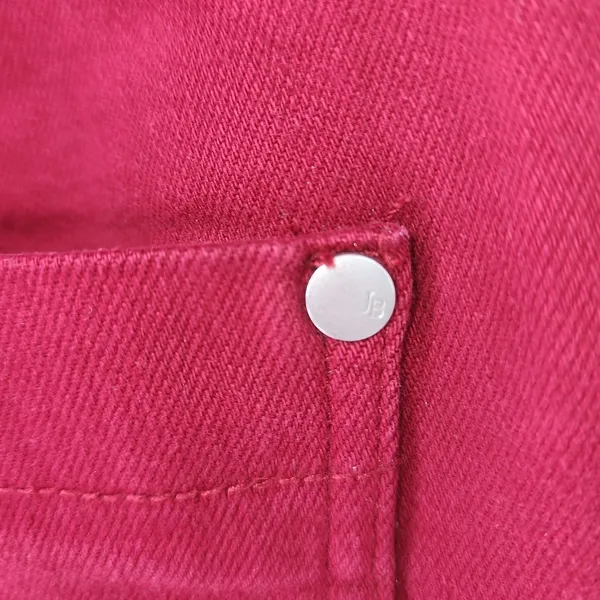 Judy Blue Garment Dyed Red Drawstring Skinny Jeans Size 7/28 - Image 7