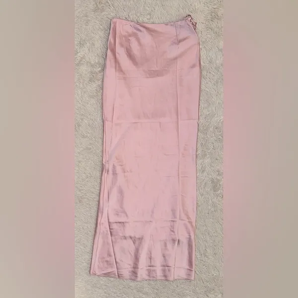 NWOT HOUSE OF CB 'Giuliana' Ballerina Pink Satin Maxi Skirt Sz XS - Image 6