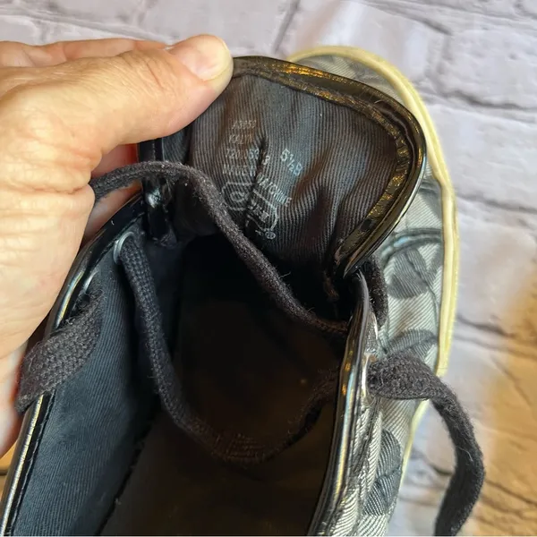 Coach Kalyn Low Top Logo Canvas Sneakers Shoes Womens 5.5 Black - Image 14