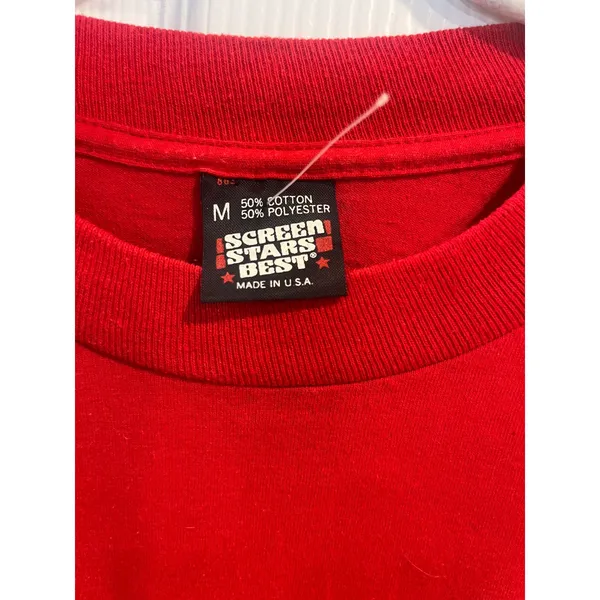 Vintage long sleeve T-shirt screen, stars, best‎ USA, Christmas mouse Medium red - Image 2