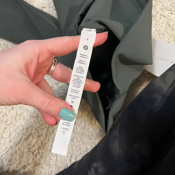 Lululemon Wunder Train 25” Smoked Spruce Leggings Size 4 - Image 3
