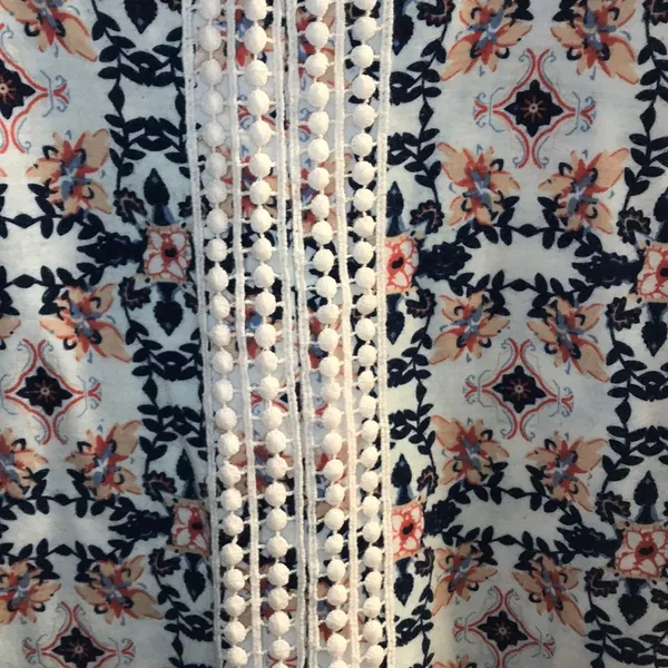 Carolyn Taylor floral tank top with lace L - Image 12