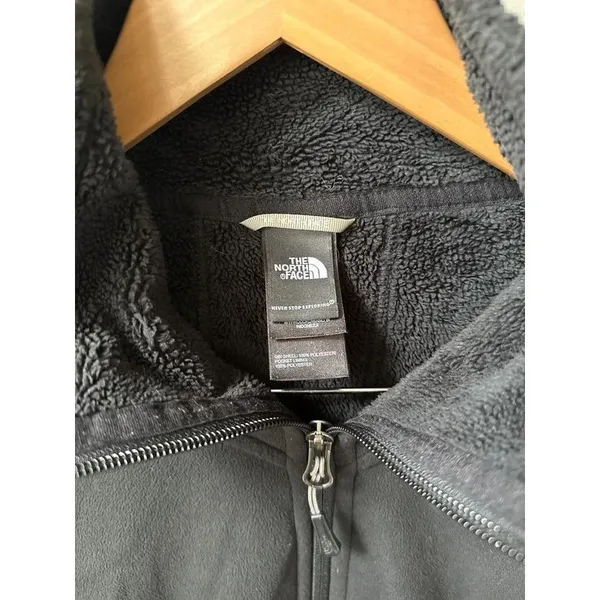 The North Face Morning Glory Full Zip Fleece Jacket Black Medium - Image 3