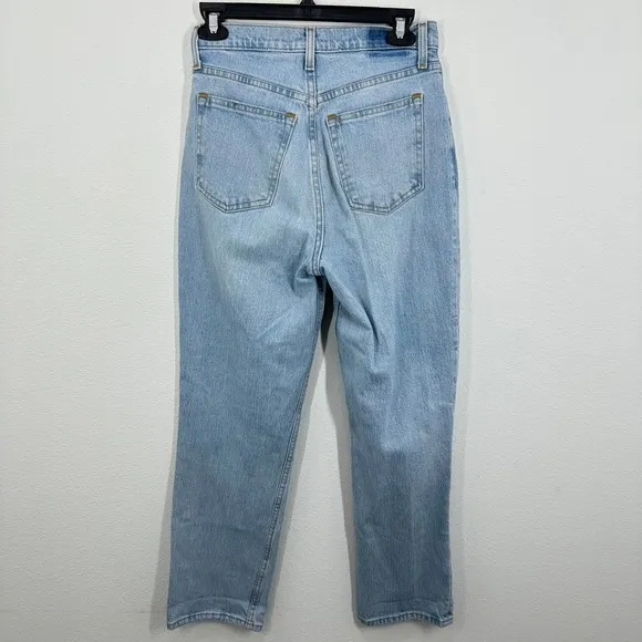 Abercrombie & Fitch 90s Straight‎ Ultra High Rise Curve Love Jeans Distressed - Image 8