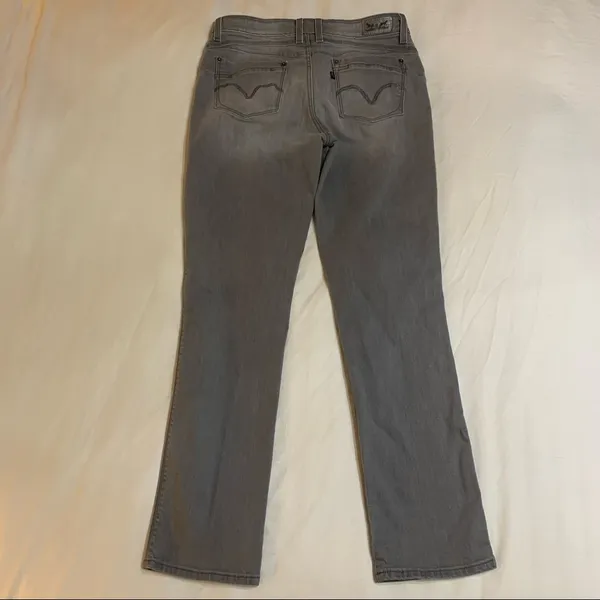Levi’s Gray Flatters & Flaunts Skinny Leg Jeans 30 Grunge Whimsigoth Festival Em - Image 5