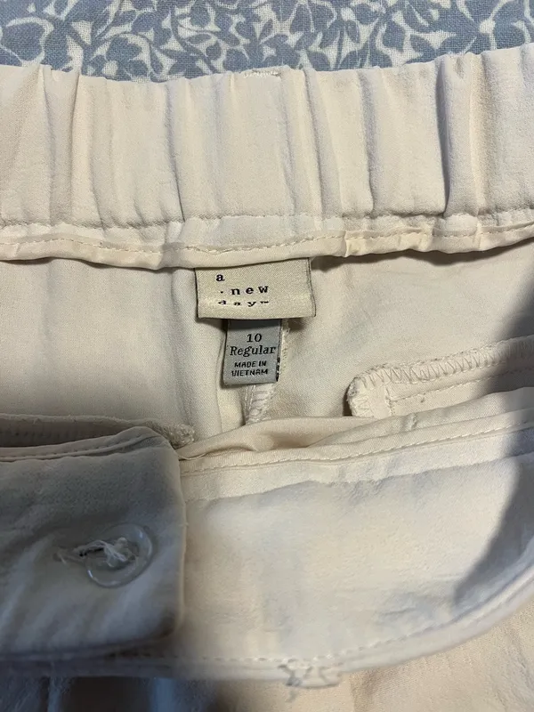 A New Day Cream White Trousers - Image 4