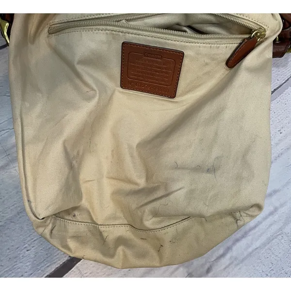 Coach Vintage Legacy Duffle Shoulder Bag Cognac 19889 - Image 10