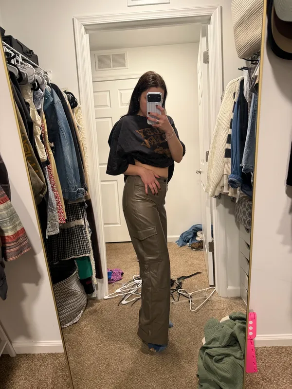 Abercrombie Leather Pants - Image 3