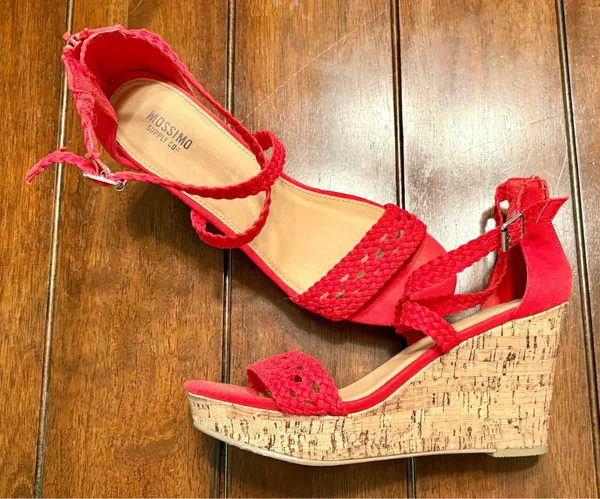 Mossimo Supply Co Coral Wedges - Image 3