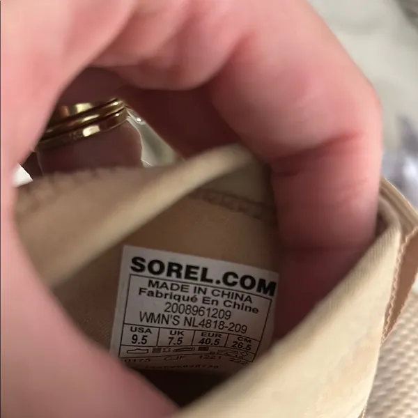 SOREL beige ceramic Explorer Defy Mid Shoe - Women's size 9.5! - Image 12