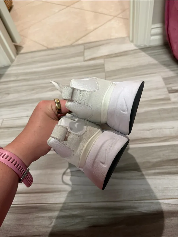 Nike White and Cream Chunky Sneakers RYZ Size 11.5 - Image 2