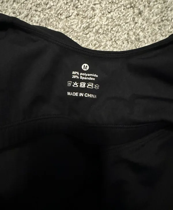 Longline Sports Bra Black Size M - Image 3