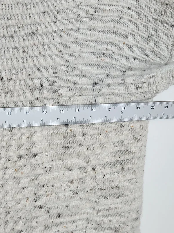 Madewell Speckled Cream Mock Neck Sweater Size Small - Image 7
