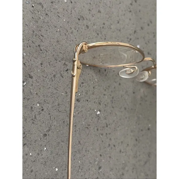 Aristar 6237 026 50-17-135 Gold Flex-Hinge Eyeglasses Frames ONLY round gold - Image 4