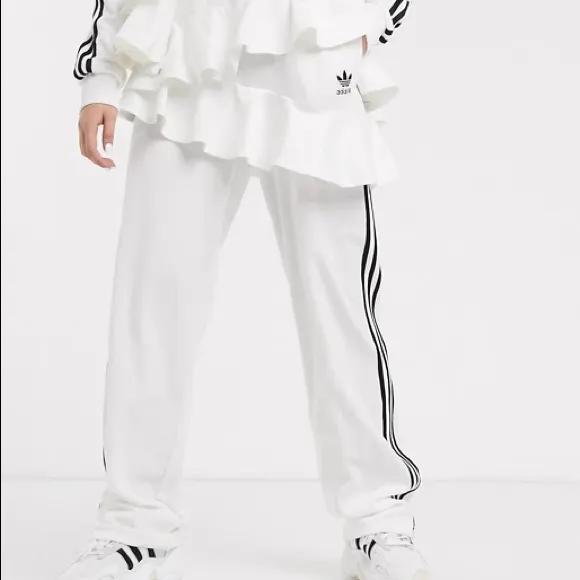 ADIDAS J KOO Ruffle Track Pants Asymmetrical New - Image 6