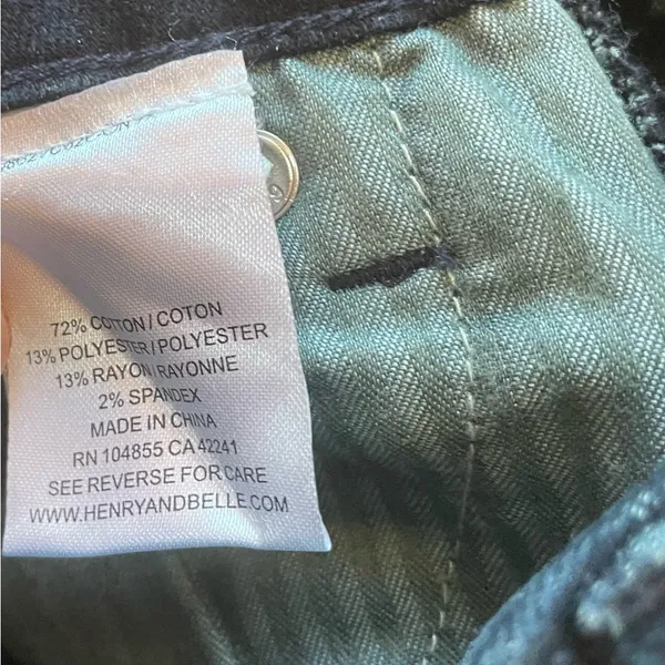 HENRY & BELLE ‘Signature Micro Flare’ Blue Jean Sz 25 - Image 8