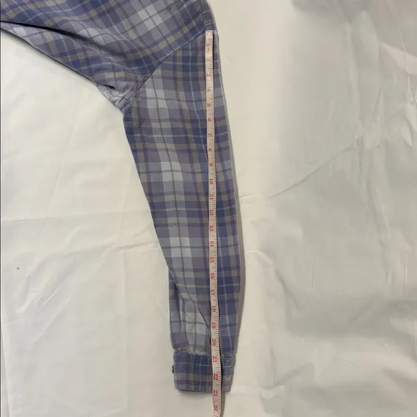 Cabela's Preppy Purple and Gray Plaid Button Down Shirt Women’s 100% Cotton - Image 6