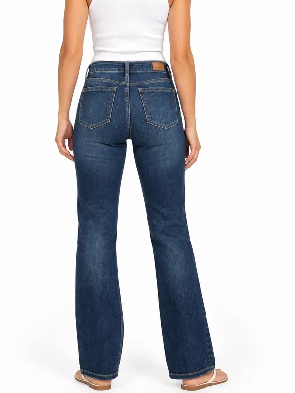 Judy Blue Dark Wash Straight Leg Jeans size 11/30 mid rise - Image 2