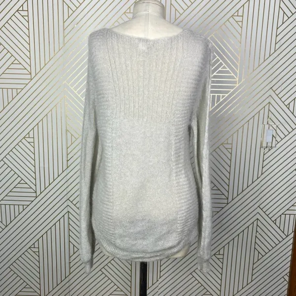 Sundance Catalog Wool Mohair Knit Beige Ribbed Sweater Size US‎ Large - Image 8
