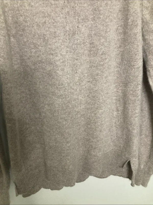 Magaschoni Scoopneck Sweater in Taupe Beige - Image 5