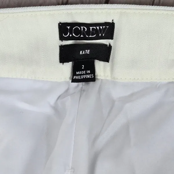 J. Crew Kate straight-leg pant in stretch linen blend White 2 BF407‎ NIB - Image 4