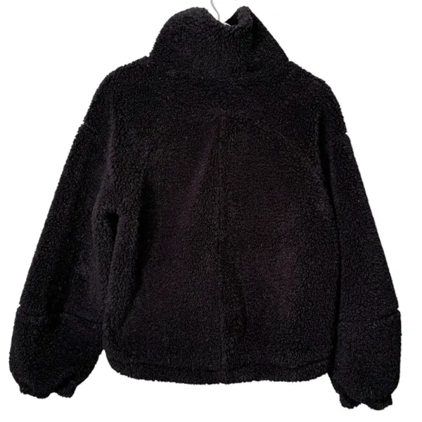 Lululemon Cinchable Fleece Zip Up Full Zip Jacket Black Women’s Size 6 - Image 7