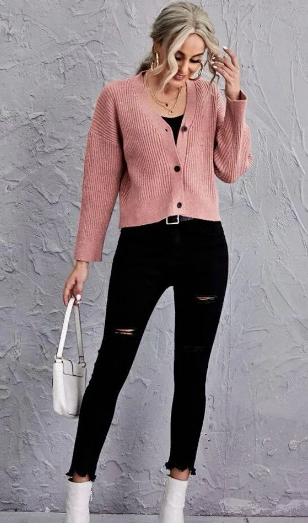 Cropped Cardigan - Image 3