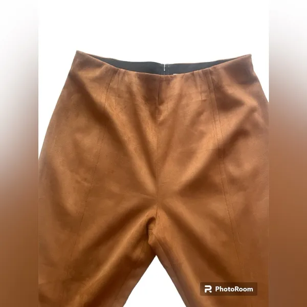 Free People/We the Free CURVY‎ Real Deal Vegan Suede Flare Pants - Image 4