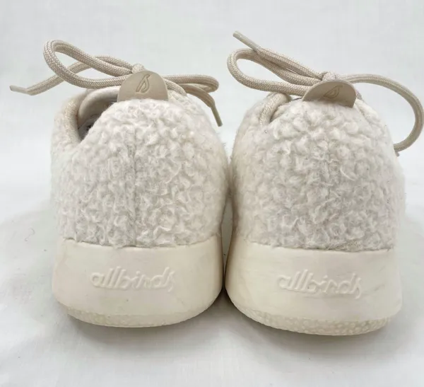 Allbirds Wool Sneakers Runner Fluffs White Merino Wool Athletic Shoes US Size 9 - Image 6