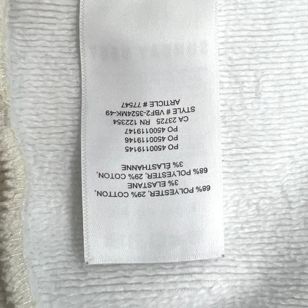 Aritzia Sunday Best Crewneck Sweatshirt Women's M Ivory Butterfly Embroidery GUC - Image 5