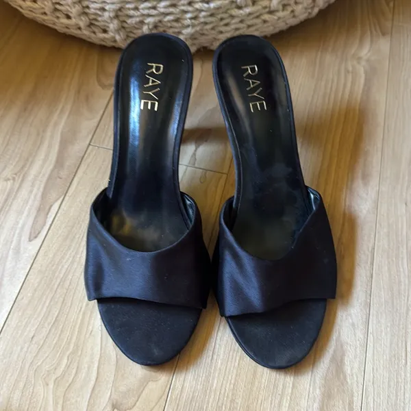 RAYE Black Shoes with Embellished Heels - Image 2