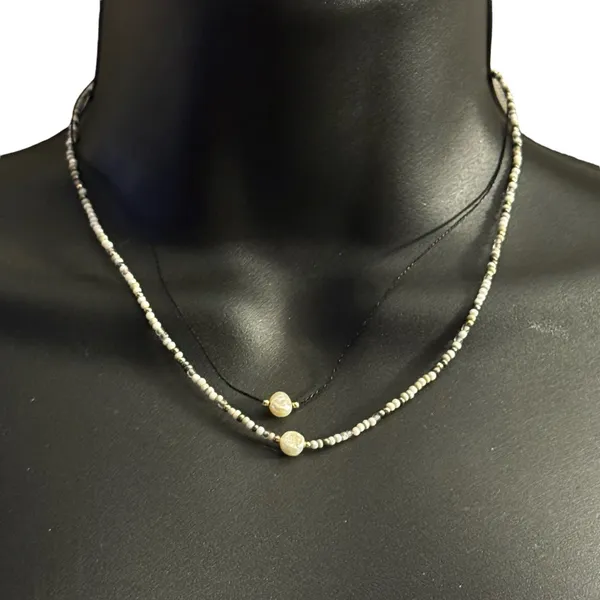 Frenzy layered freshwater pearl bead necklace - Image 2