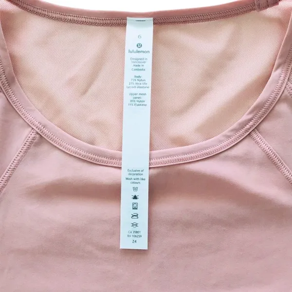 Lululemon Sculpt Long Sleeve Pink Pastel Size 6 UV Protection - Image 4