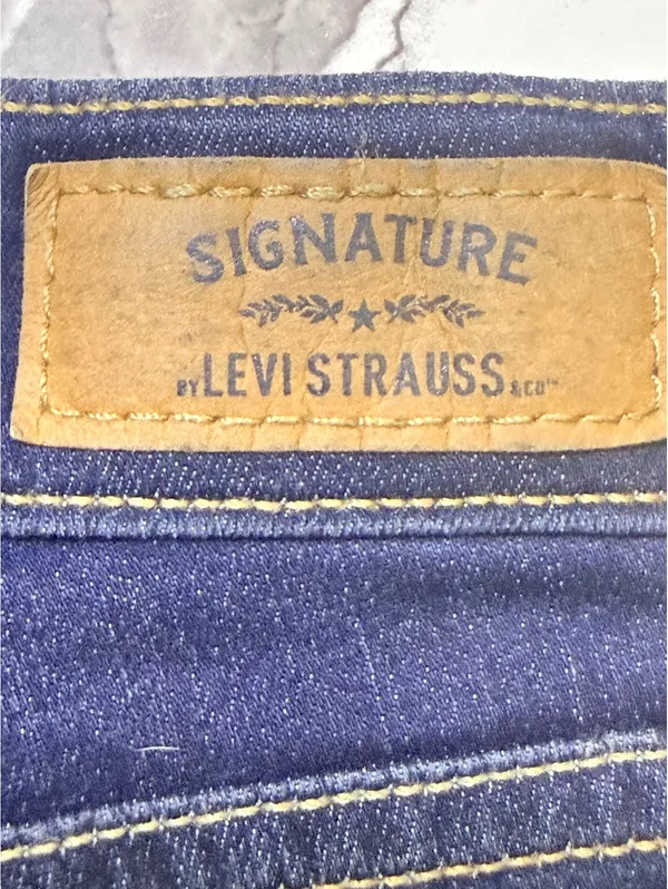 Levi Strauss Signature Modern Boot Cut Jeans Women’s 12L W31 L34 Dark Stretch - Image 5