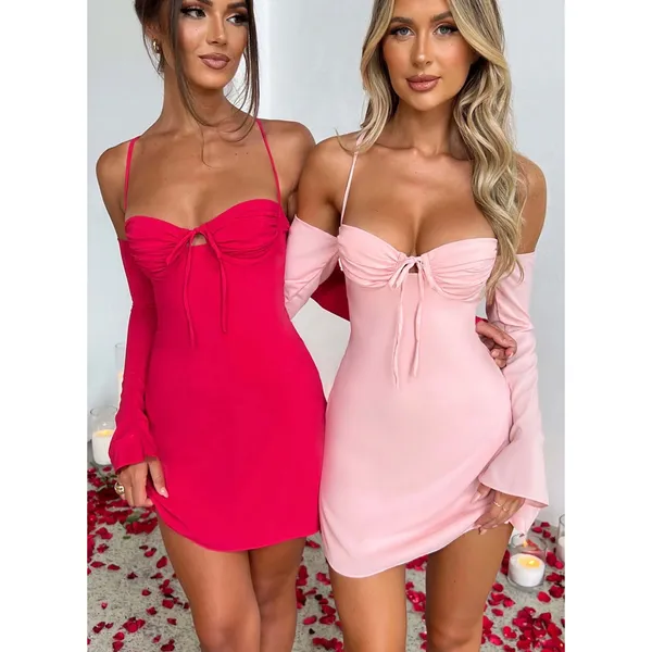 Babyboo NEW Fiona Mini Dress Blush Pink Size XS NWT - Image 3
