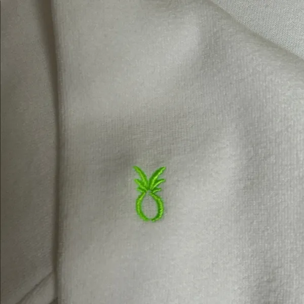 Dudley Stephens Highland Pocket Pouch White Terry Fleece Pullover Size XS - Image 9