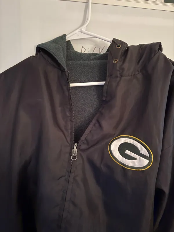National Football League Team Apparel Vintage Green Bay packers bomber jack - Image 2