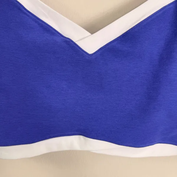 Beyond Yoga Spacedye Outlines Crop Tank Ultramarine Violet White Large NEW - Image 3