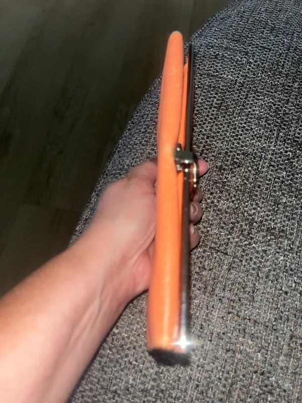 Salvatore Ferragamo Orange Leather Wallet - Image 12