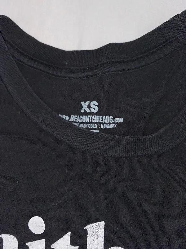 Faith Tshirt Black Size XS - Image 3
