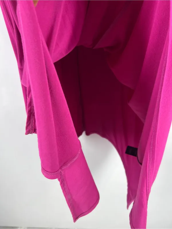 ANTTHONY Original Magenta Draped Handkerchief Hem Sleeveless‎ Maxi Dress XL NWT - Image 6