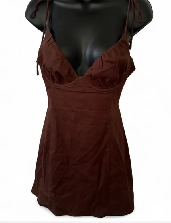 Princes & Fox Princess Polly brown dress size 8 - Image 4