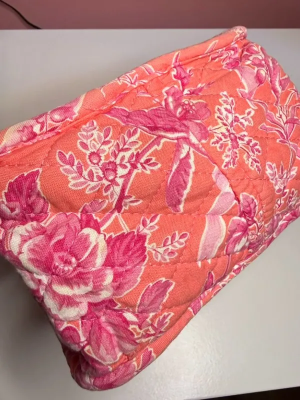 Vera Bradley Lunch Tote Bag in Retired Y2K Hope Toile Print Vintage Pink Orange - Image 6
