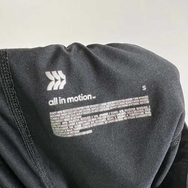 All in Motion Women Black Athletic Skort Drawstring Elastic Waist Pockets Size S - Image 7